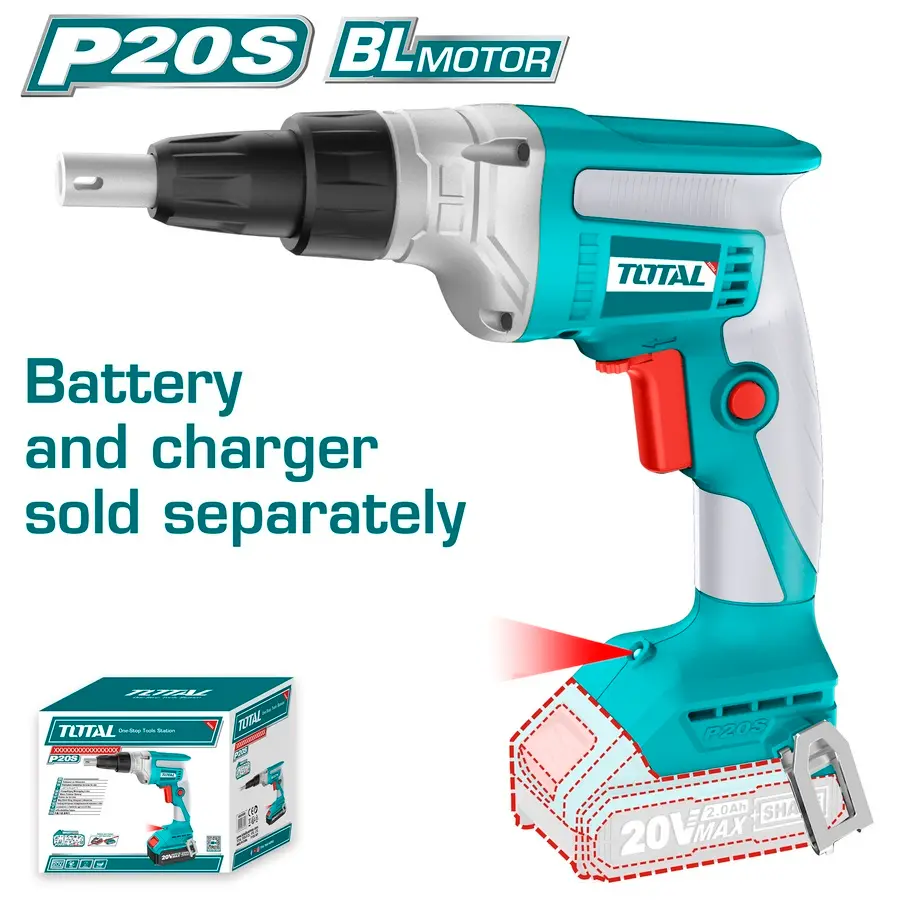 Cordless drywall screwdriver
