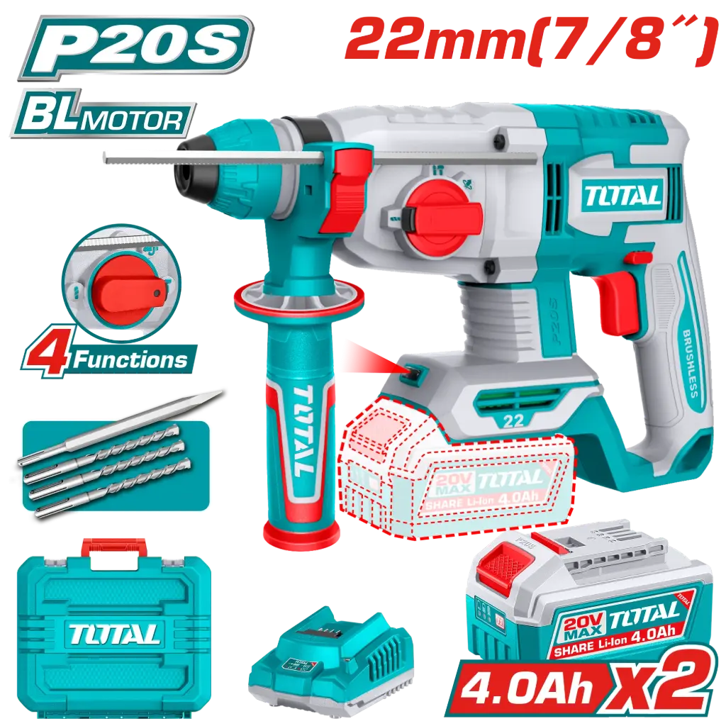 20В Батарей цохилттой дрилл Cordless rotary hammer 22mm